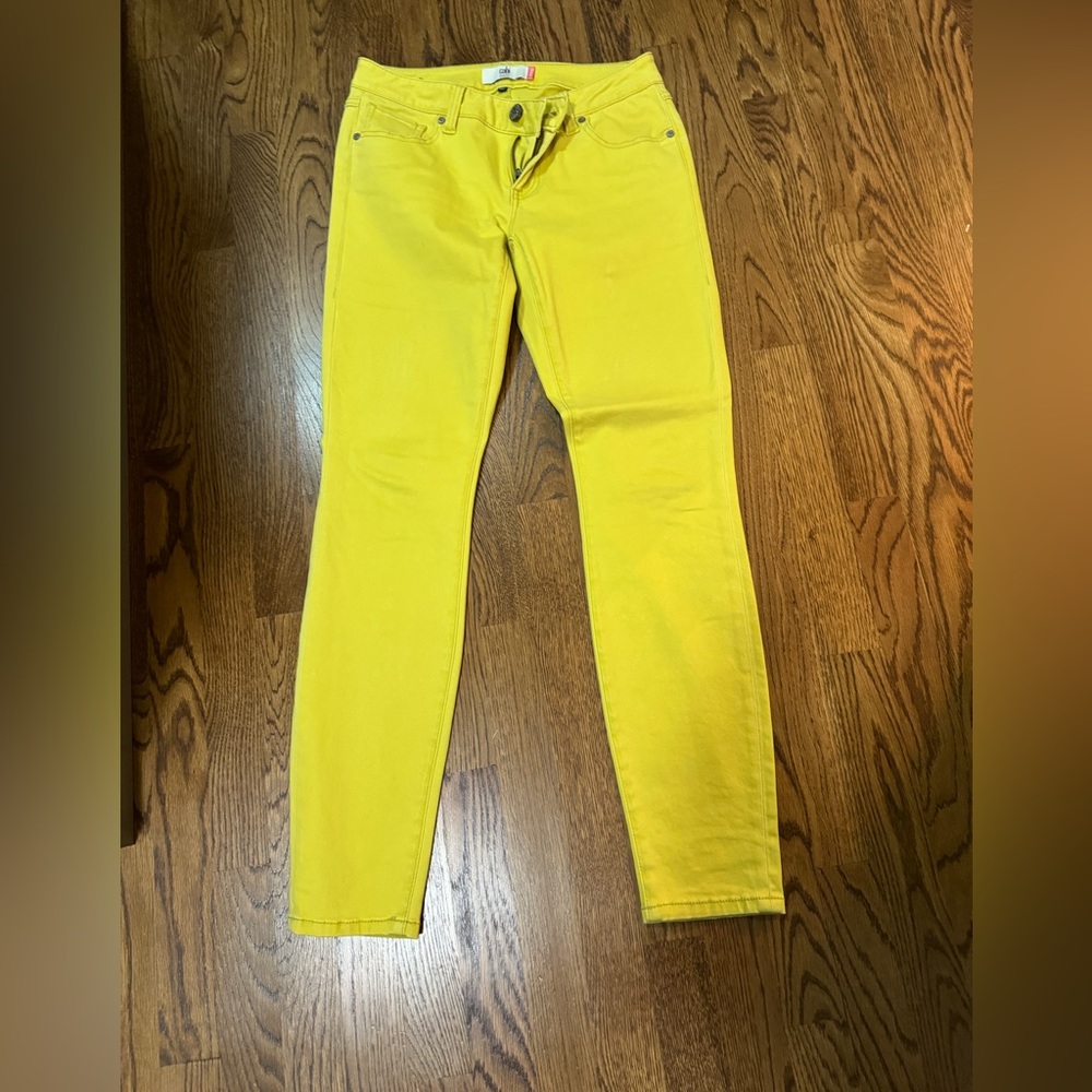 CAbi jeans - citron yellow, size 4